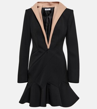 Hooded virgin wool minidress | Alaïa