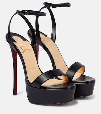 Loubi Queen Alta 150 leather platform sandals | Christian Louboutin