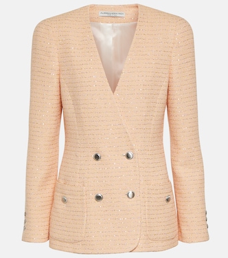 Bouclé cotton-blend jacket | Alessandra Rich