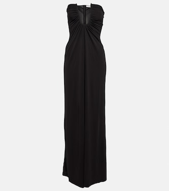 Ruched strapless maxi dress | Christopher Esber