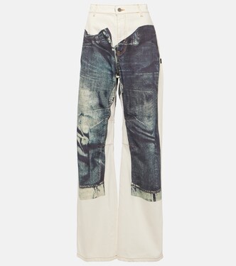 Jeans anchos Tattoo trompe l'oeil | Jean Paul Gaultier