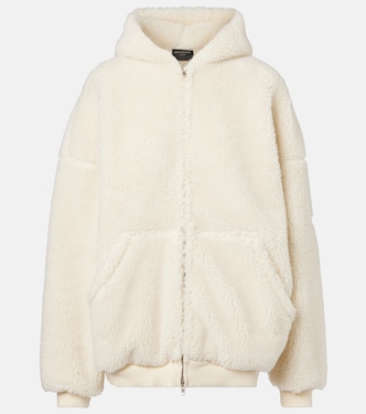 Kapuzenjacke aus Faux Shearling | Balenciaga