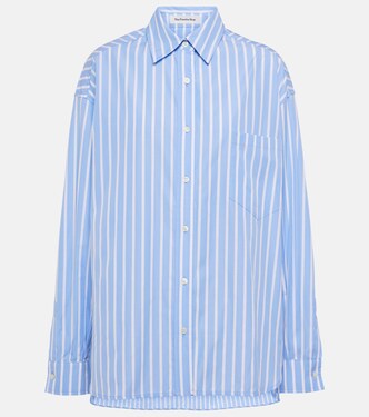 Georgia striped cotton-blend shirt | The Frankie Shop