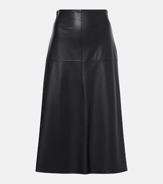 Leisure Scilli coated jersey midi skirt | Max Mara