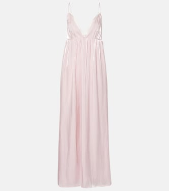 Maxikleid aus Satin | Ganni