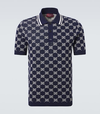 Polo de mezcla de algodón con GG | Gucci
