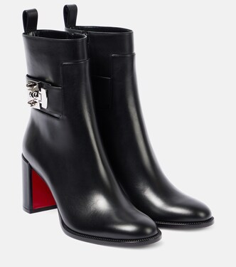 Booty Lock 70 leather ankle boots | Christian Louboutin