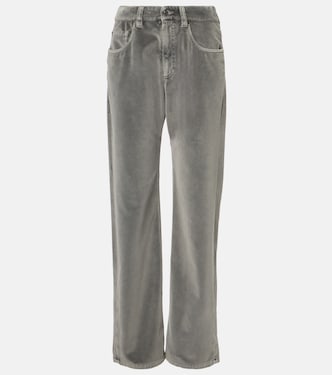 Velvet straight pants | Brunello Cucinelli