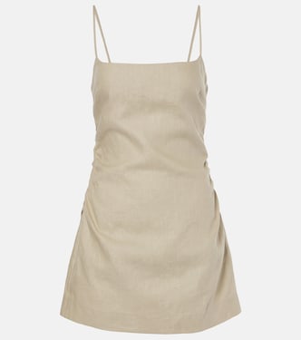 Tamara亚麻迷你连衣裙 | SIR