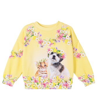 Maxi printed cotton sweatshirt | Molo