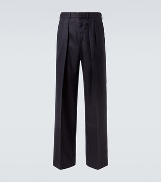Pinstripe wool straight pants | Tom Ford