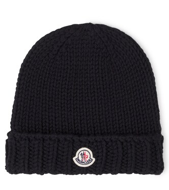 Logo virgin wool beanie | Moncler Enfant