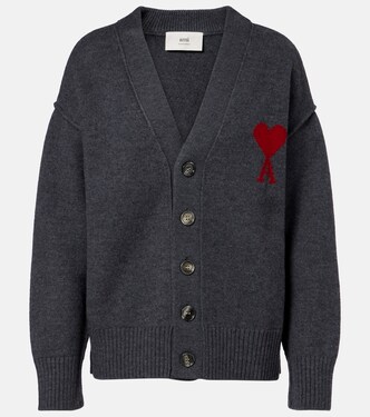 Ami de Cœur virgin wool cardigan | Ami Paris