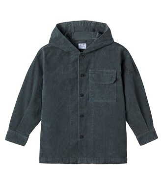 Hooded cotton shirt | C.P. Company Kids