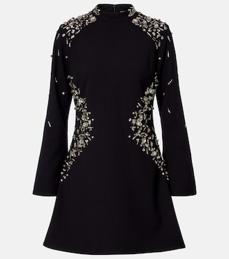 Minikleid Carla aus Crêpe mit Kristallen | Simkhai