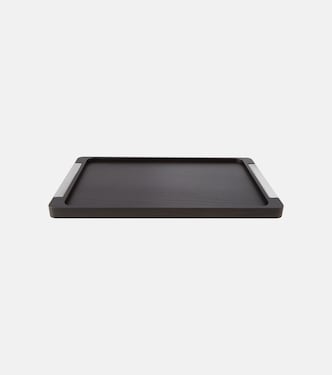 Bernadotte wooden and stainless steel tray by Sigvard Bernadotte | Georg Jensen