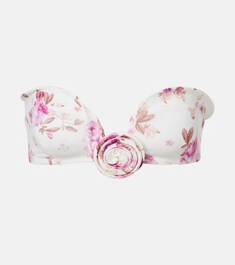 Floral-appliqué bikini top | Magda Butrym