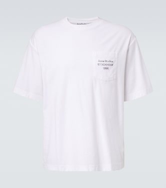 T-shirt en coton et chanvre à logo | Acne Studios