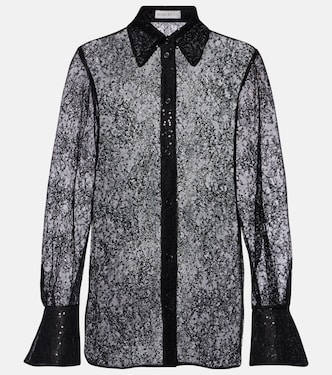 Hemd aus Spitze mit Pailletten | Nina Ricci