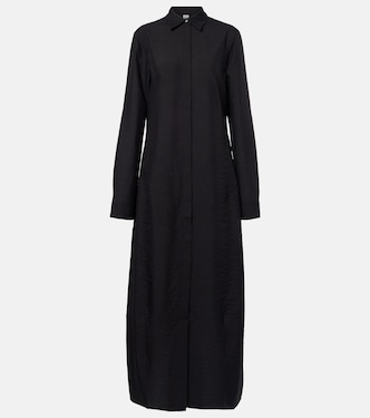 Silk-blend shirt dress | Toteme