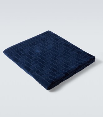 Cotton terry beach towel | Brioni