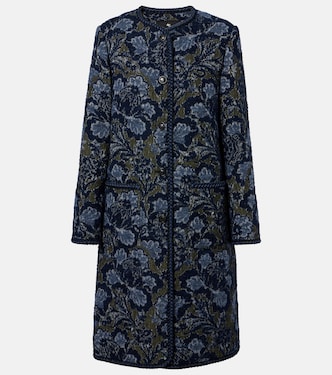 Cotton and wool-blend jacquard coat | Etro