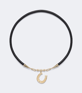 Halskette Bonne Chance Small aus 18kt Gelbgold mit Diamanten | Marie Lichtenberg
