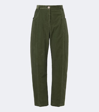 Sorraia cotton corduroy barrel-leg pants | Blazé Milano