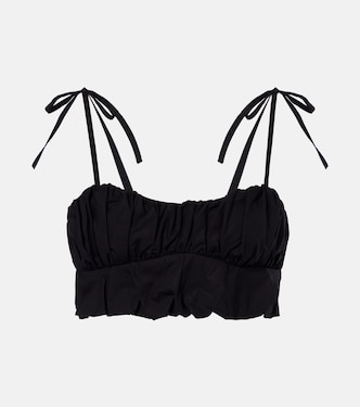 Pelea ruched cotton crop top | Faithfull