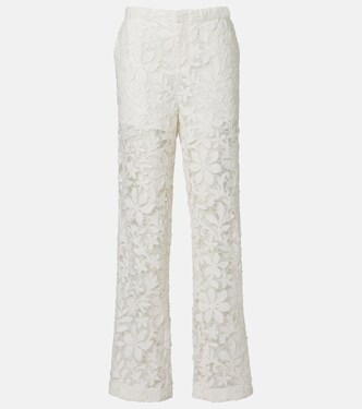 Floral lace straight pants | Simkhai