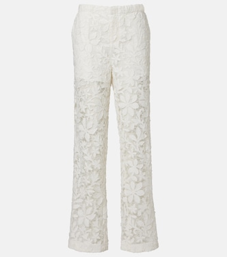 Floral lace straight pants | Simkhai