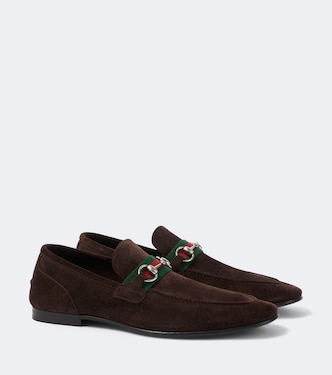 Gucci Como Horsebit suede loafers | Gucci