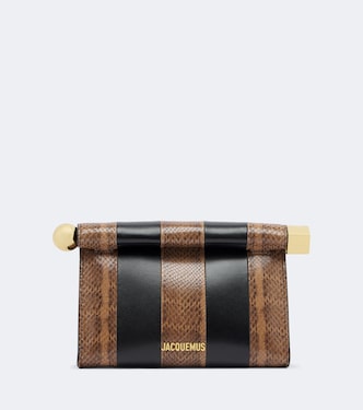 Clutch Rond Carré Small de piel grabada | Jacquemus