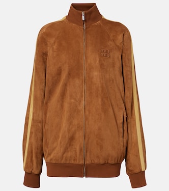 Oversized suede jacket | Miu Miu