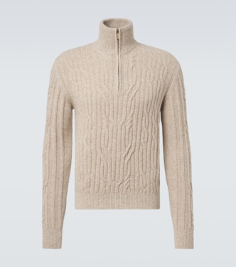 Cable-knit wool and cashmere sweater | Zegna