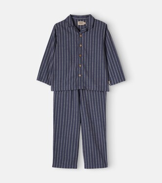 Madison striped cotton pajamas | Wheat