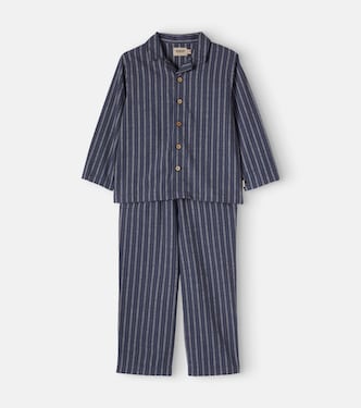 Madison striped cotton pajamas | Wheat