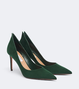 Pumps Linea aus Veloursleder | Aquazzura