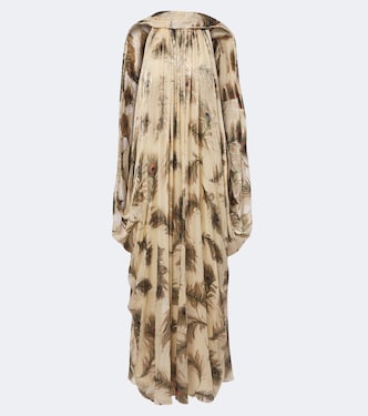 Ascent Burnout printed silk halterneck gown | Zimmermann