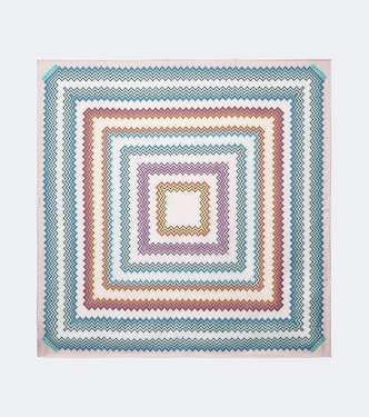 Zigzag silk twill scarf | Missoni