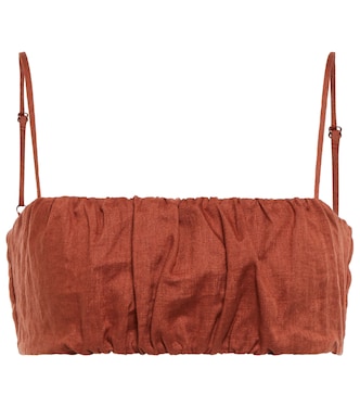 Cropped-Top Illusions aus Leinen | Johanna Ortiz