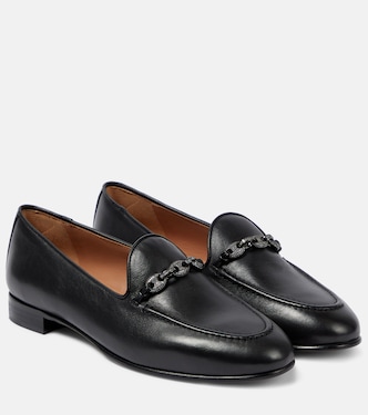 Tasslimo缀饰皮革乐福鞋 | Aquazzura