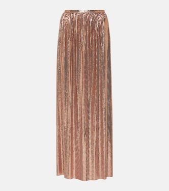 Metallic mesh maxi skirt | Rabanne