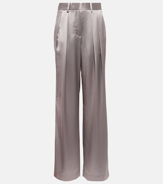 High-Rise-Hose Luisa aus Satin | Staud