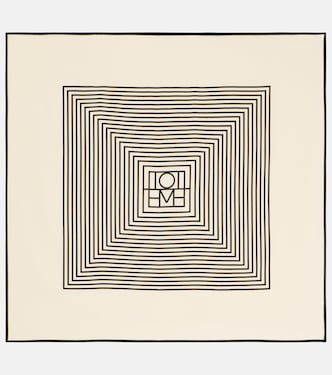 Pañuelo de sarga de seda con monograma | Toteme