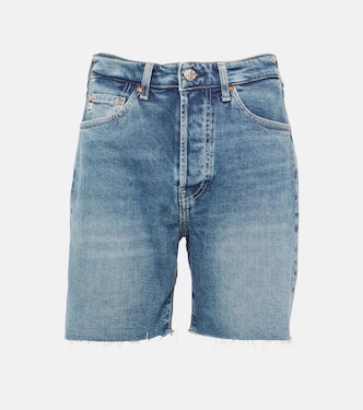 High-rise denim shorts | AG Jeans