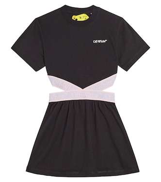 Bookish cotton jersey dress | Off-White Kids