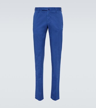 Cotton-blend slim pants | Slowear