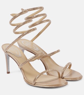 Cleo 80 embellished satin sandals | Rene Caovilla