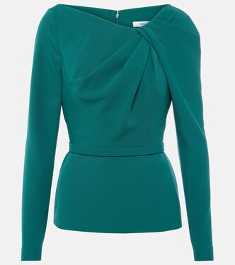 Manya gathered crêpe top | Safiyaa